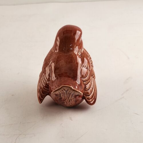 Goebel Ceramic Brown Sparrow Bird Figurine Vintage West Germany CV73