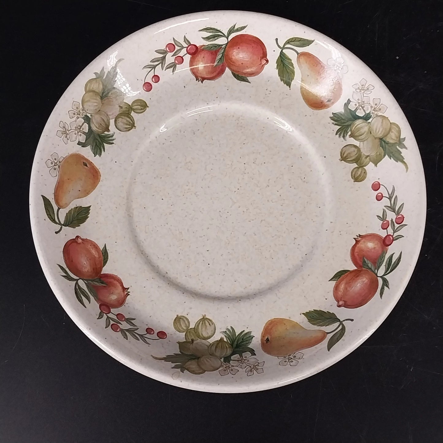 Wedgwood Quince Flat Cup & Saucer Fruit Ring Oven to Table Vintage England