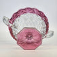 Tiffin Franciscan Williamsburg Cranberry Compote 2 Handle