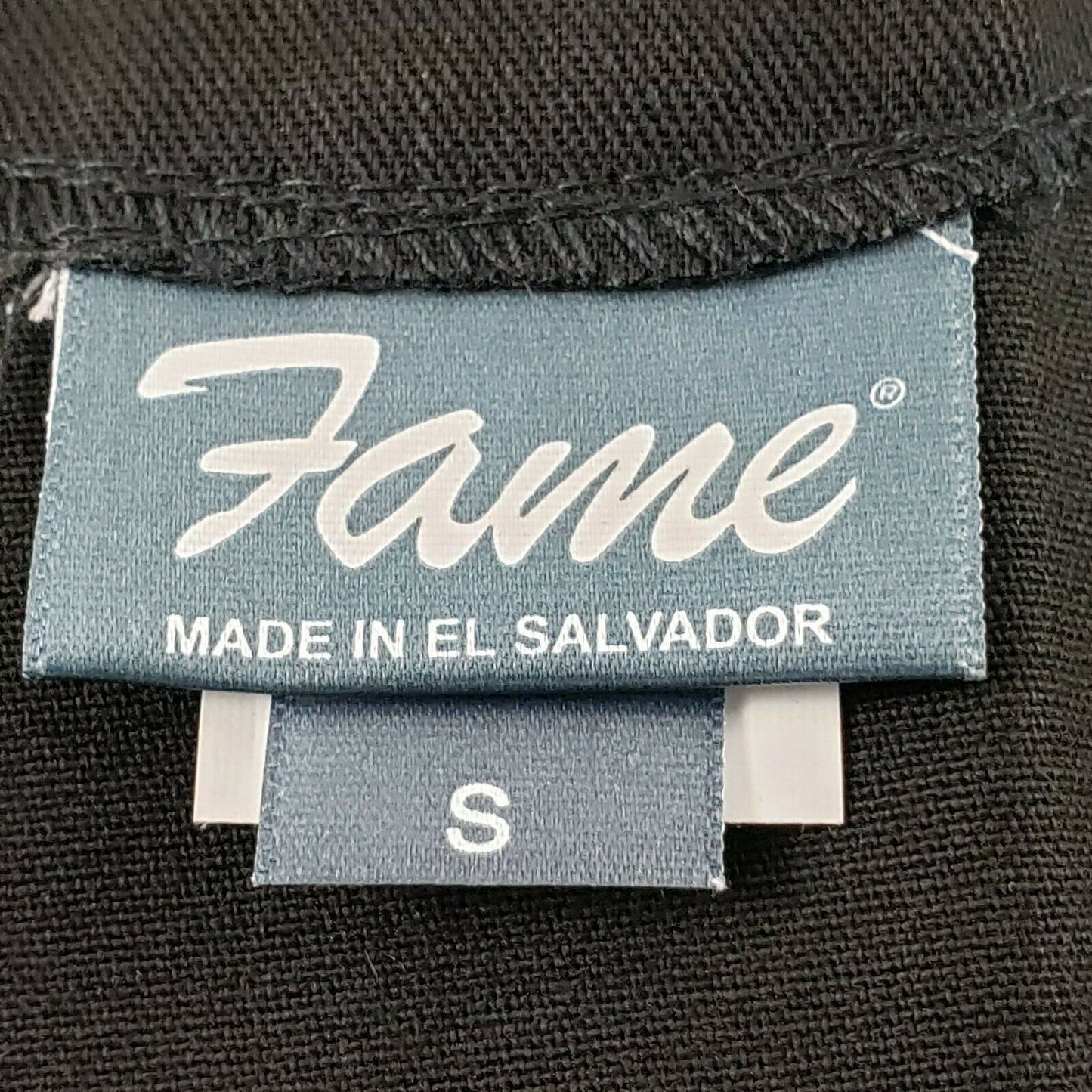 Fame Fabrics Black Fitted Server Vest V42L Women’s Small