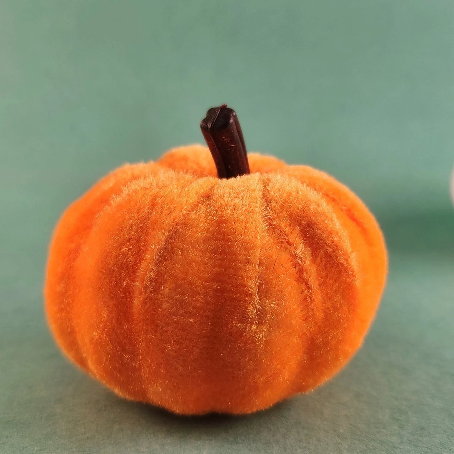 Set of 12 Velvet Pumpkins Fall Decor Purple Black Orange White Red Various Sizes