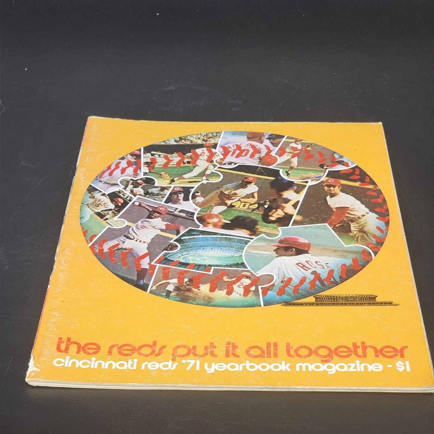 Cincinnati Reds 1971 Centennial Yearbook MLB Vintage Magazine