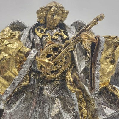Silvestri Angelic Musician Tree Topper Figurine 12"x10" Paper Mache Philippines
