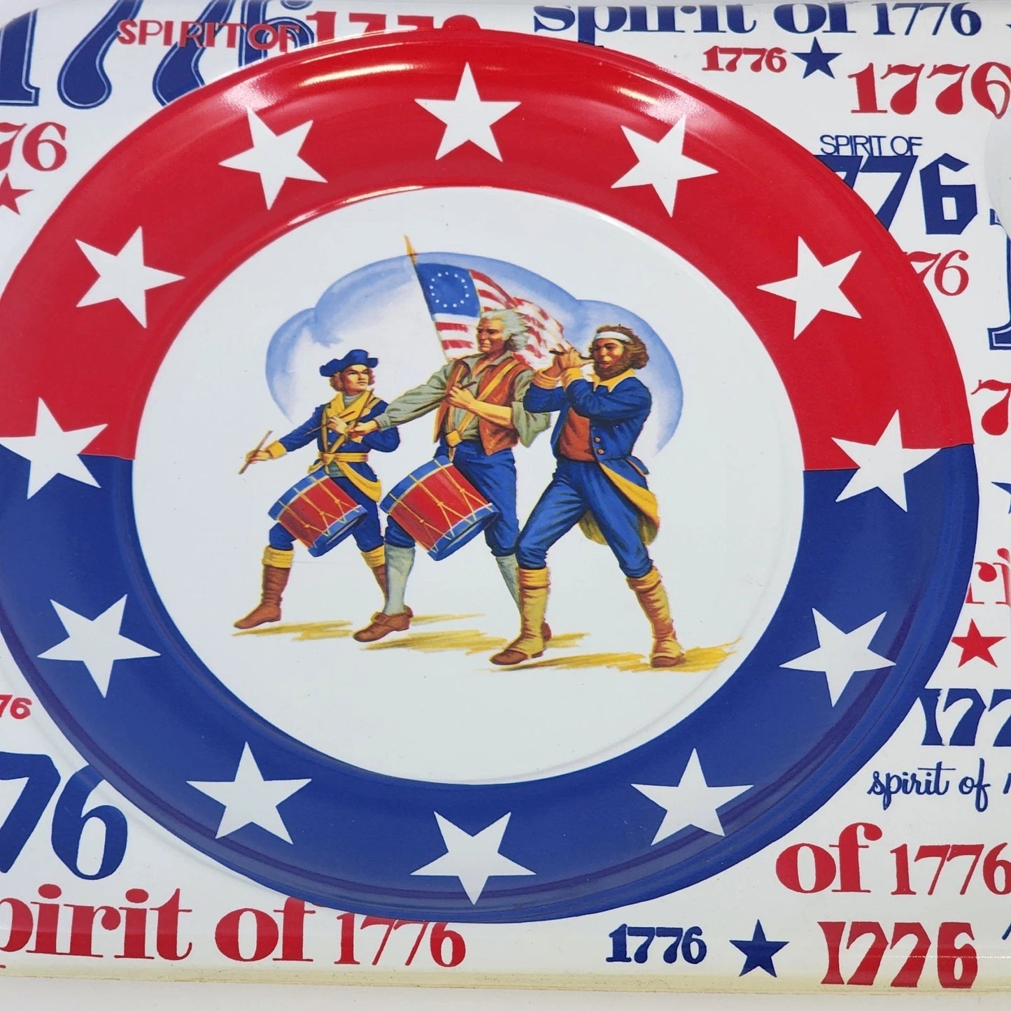 1976 Bicentennial American Independence 3 Section Serving Tray
