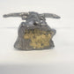 Godinger Pewter Longhorn Bull/Cow Figurine 1.5" Western Cowboy Animal Vintage