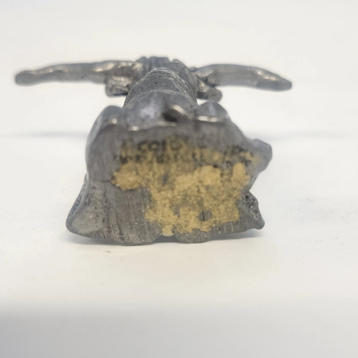 Godinger Pewter Longhorn Bull/Cow Figurine 1.5" Western Cowboy Animal Vintage