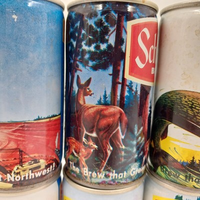 8 Schmidt Beer Can Pull Tab Empty Northwest American Wildlife Outdoor Vintage