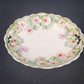 Limoges France Floral Plate Gold Trim Scalloped Handles 9.75 Inch Porcelain Serving Dish Antique