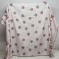 Christmas Tablecloth Red Green Poinsettia Polka Dot 116x62 Vintage Holiday