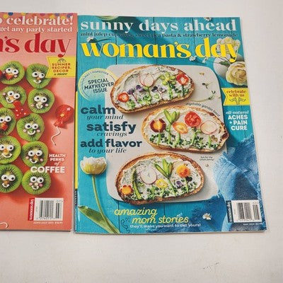 2 Woman's Day Magazine May & June/July 2021 Sunny Days Ahead & Time to Celebrate