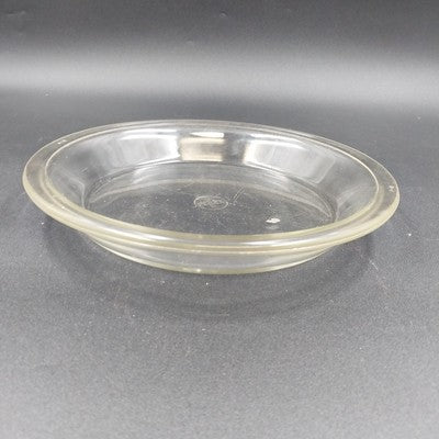 Pyrex 9" Antique Pie Plate Model 209 Clear Glass Round Original Makers Mark USA