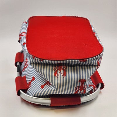 Boat House Insulated Picnic Basket Bag Collapsible Aluminum Handle Portable NOS