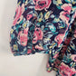 LC Lauren Conrad Floral Chiffon Blouse Large V Neck