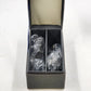 Lenox Silver Heart Goblet Pair Kirk Stieff Wedding Promises Bride Groom w Box