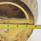 Brass Planter Pot Ribbed Bowl India 8.5"d Indoor Outdoor Plant Holder Decor Vtg