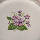 Cunningham & Pickett Springviolet 22K Gold Handled Cake Plate 10.3" Platter Ohio