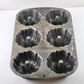 Nordic Ware 6 Mini Bundt Muffin Cake Pan Standard Gray Baking Tray 14” X 9”