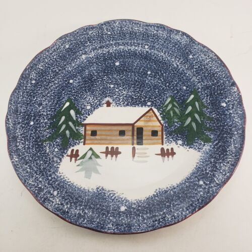 Holly Mountain Lodge 12" Chop Plate Round Serving Platter Cook's Bazaar Gourmet