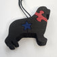 Prairie Dog Pottery Dog Puzzle Christmas Ornaments Wood 3 Pc Handmade Canada