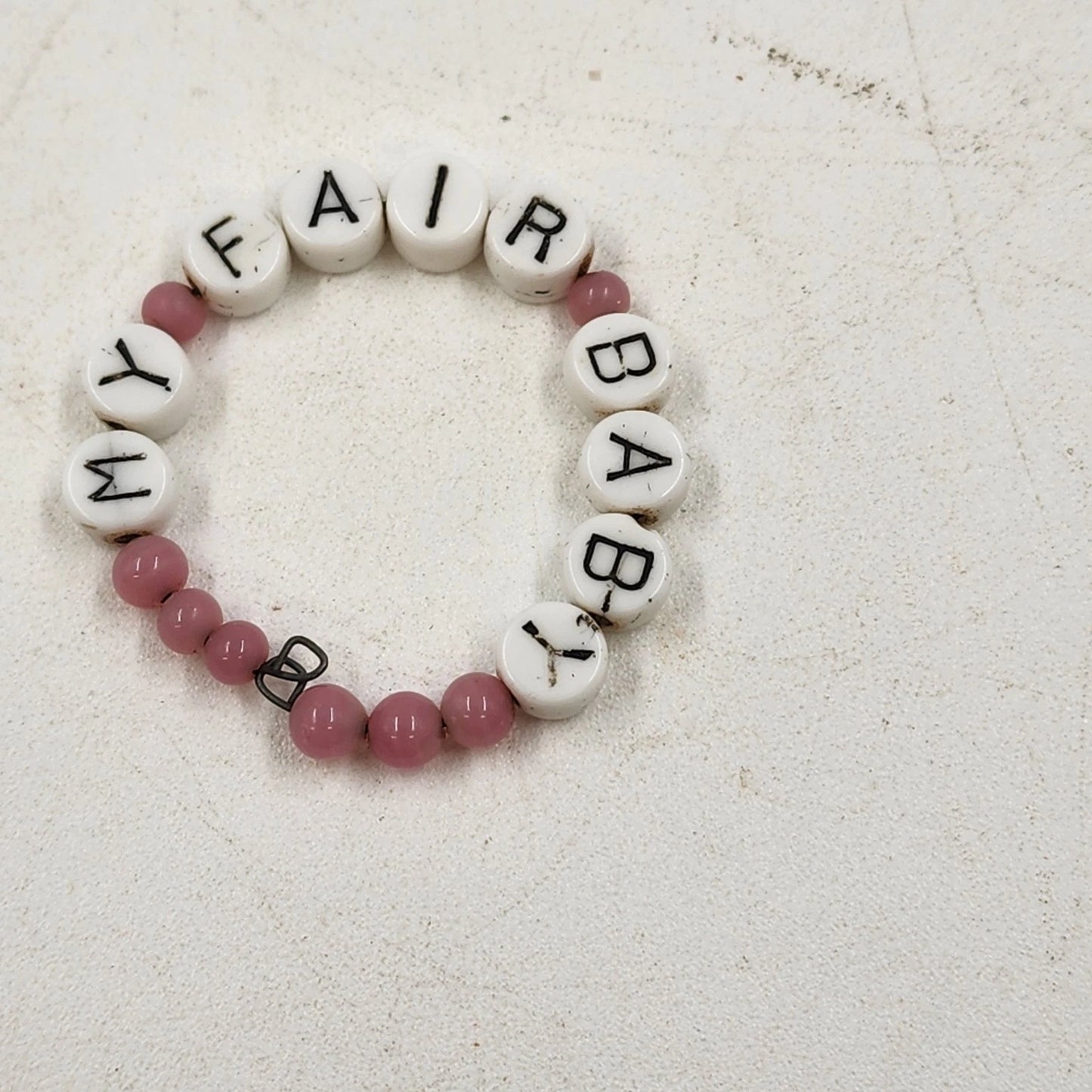 Effanbee My Fair Baby Doll 13" Original Clothes Sleepy Eyes Baby w Bracelet Vtg