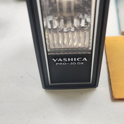Yashica Electro 35 Film Camera 35mm Case Flash Power Cord Inst Manual Camera Bag