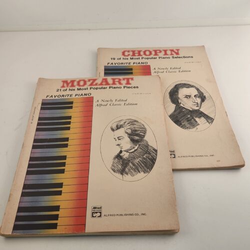 Mozart and Chopin Songbooks 40 of Their Most Popular Piano Pieces Sheet Music