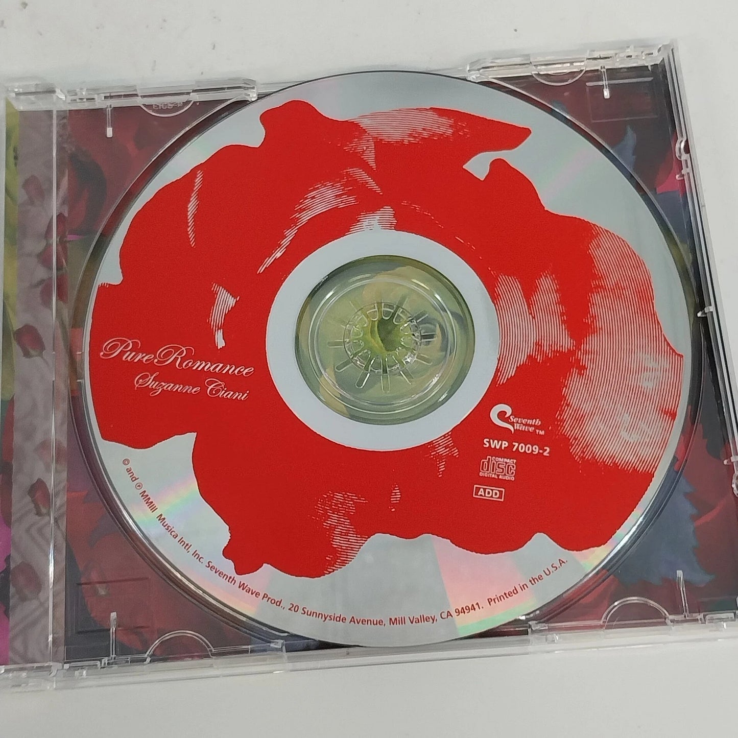 Suzanne Ciani Pure Romance CD 2003 Seventh Wave New Age Piano Ambient