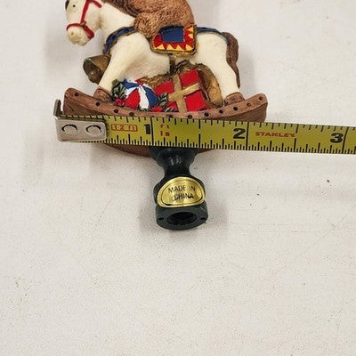 Lamp Shade Finial Polystone Teddy Bear Ornamental Gifts Rocking Horse
