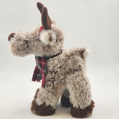 Plush Stuffed Animal Standing Reindeer 16" Toy Christmas Decor bay Encore Group