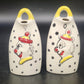 Clown Salt Pepper Shakers Oil Vinegar Cruet Set 4 Pc Ceramic Japan Vintage