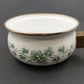 Corelle Coordinates Sauce Pan Lincoware Ivy Style Pattern Enamel Gold Handle