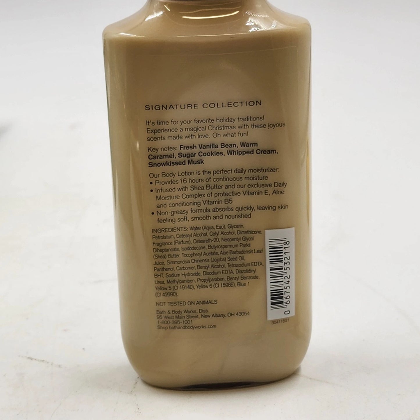 Bath & Body Works Vanilla Bean Noel Gift 3 Pc Lotion Fragrance Mist & Shower Gel