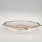 Tiffin Rambler Rose Pink Depression Glass 10" Octagon Underplate Gold Trim 1930s