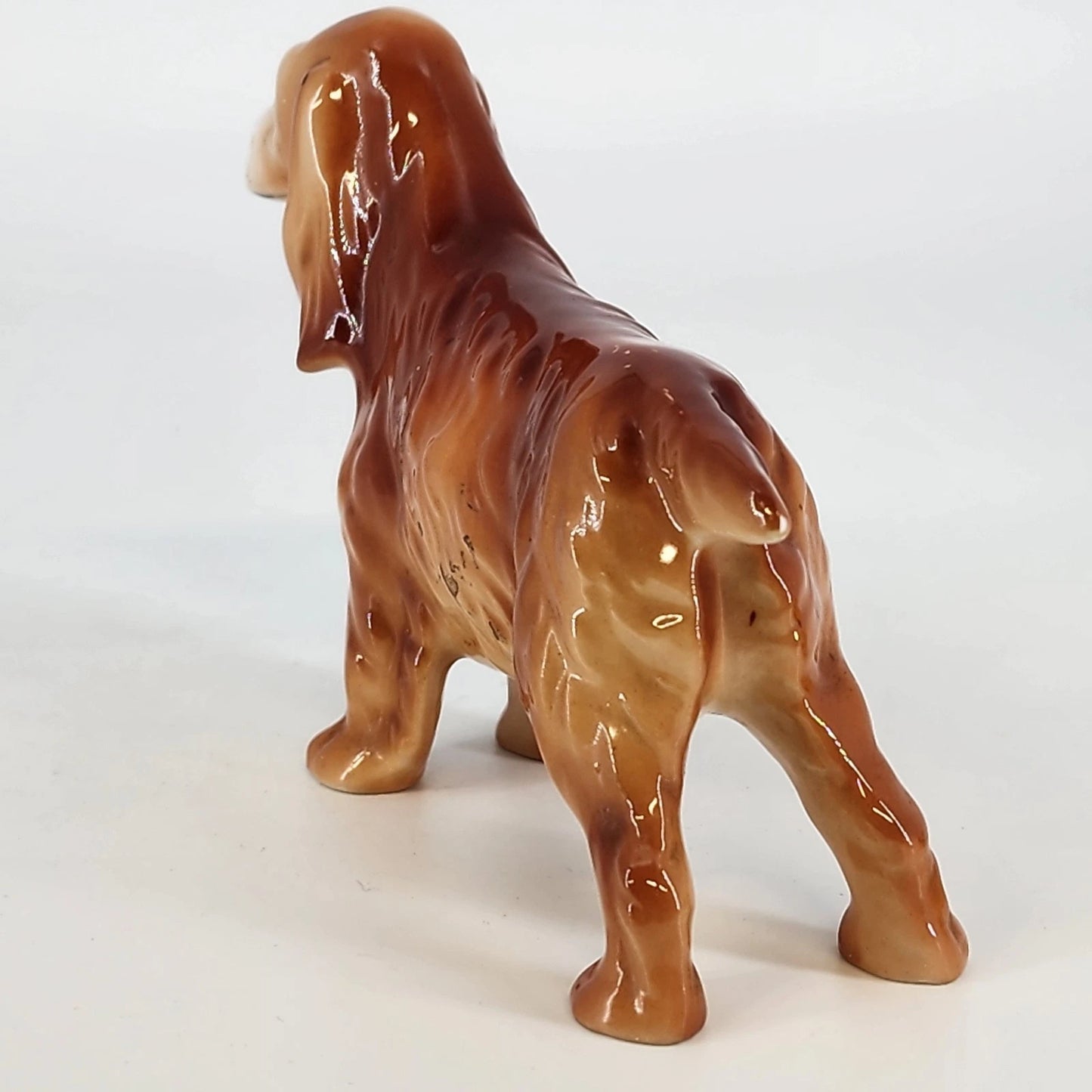Adderley Bone China Cocker Spaniel Dog Figurine 6" Glossy Glazed England 1950's