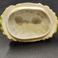 Porcelain Basket w Handle 5"h Pink Yellow Rose Bouquet 2 pcs Trinket Box Germany