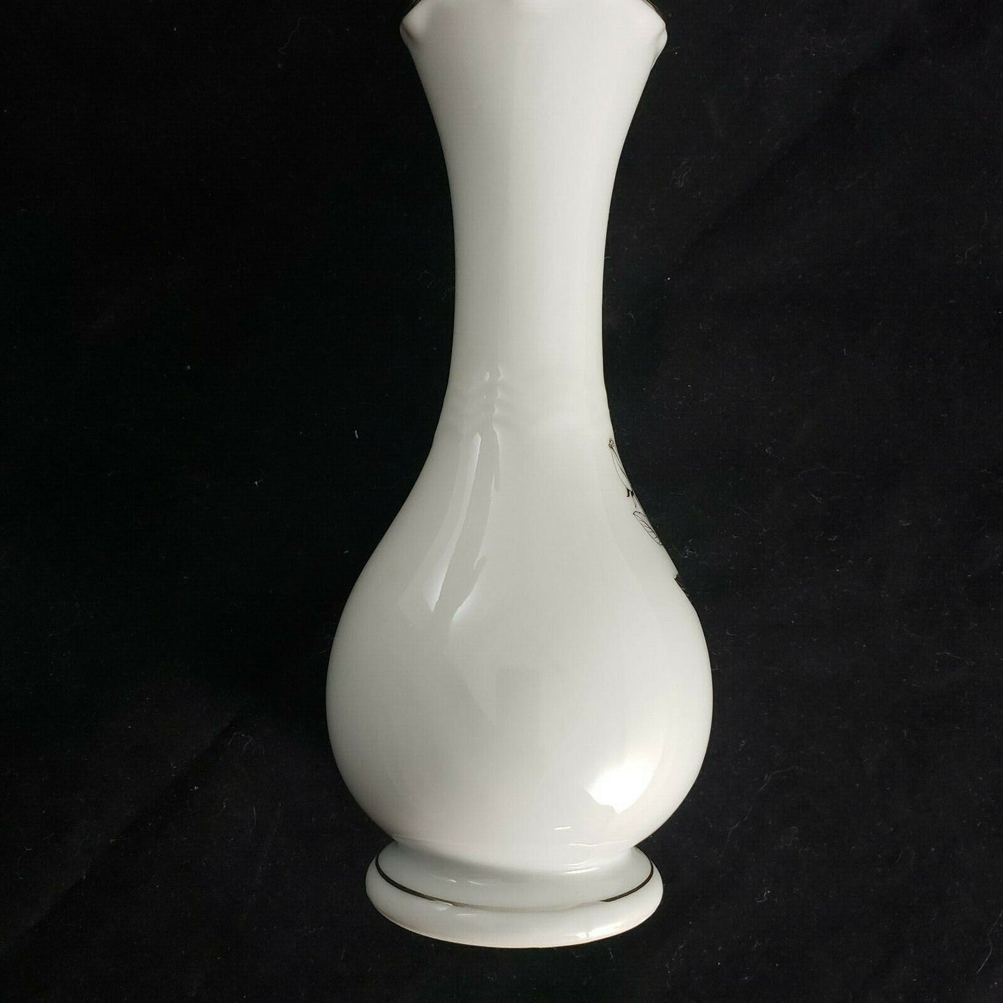 George Good Japan Bud Vase 25th Anniversary White Porcelain 6.5in