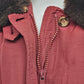 Eddie Bauer Women Goose Down Filling Faux Fur Collar XL Winter Coat Vintage