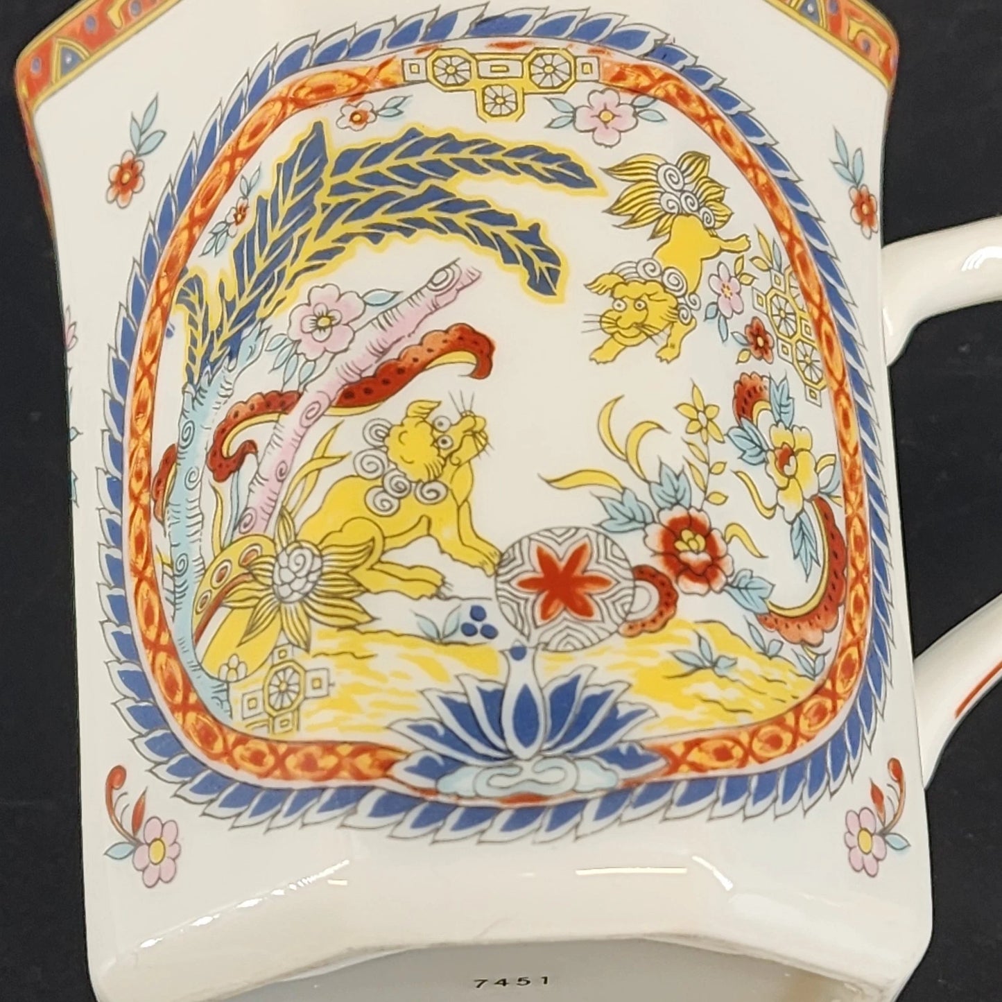 Vintage Lenwile Ardalt Chinoiserie Medallion Coffee Cup Japan