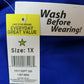 B Scrubs Solid Blue Uniform Top Womens 1XL 3 Pocket Scrubs NWT