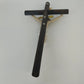 Catholic Wooden Wall Crucifix Resin Jesus Christ INRI 15" Religious Vintage