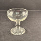 4 Bubble Foot Clear Champagne/Tall Sherbet Glasses 4" Tall Anchor Hocking