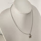 Silver Tone Tropical Necklace Steel Chain with Starfish Pendant Ocean Motif 10"