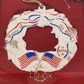 Wreath Christmas Ornament Home of the Brave Lenox USA 2003 w Box China