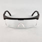 Gateway Strobe VS Traditional Visitor Safety Glasses Telescoping Temples Z87.1+ (Black Frame, Clear Lens)