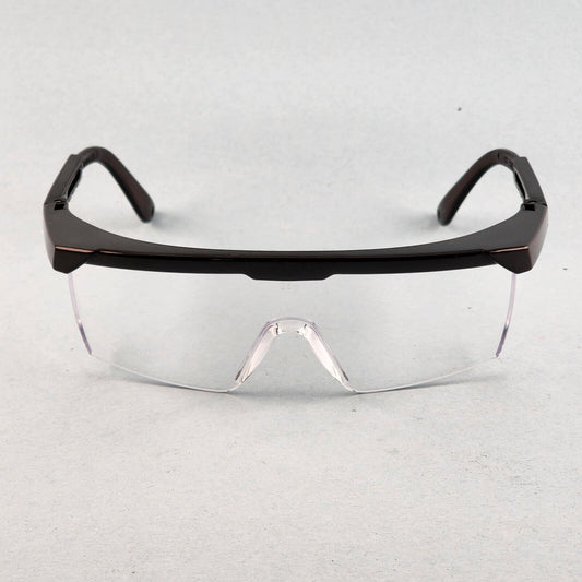 Gateway Strobe VS Traditional Visitor Safety Glasses Telescoping Temples Z87.1+ (Black Frame, Clear Lens)