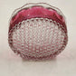 Manhattan Ruby Rose Powder Jar 1902 US Glass Cranberry Vanity Box Antique EAPG
