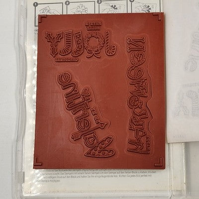 2 NOS Stampin Up Festive & Fun and Stamping Bella Not Even a Mouse Holiday Theme
