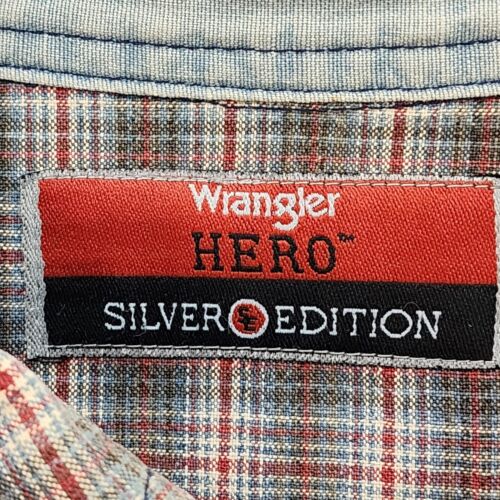 Wrangler Hero Shirt Men's Large Multicolor Plaid Long Sleeve Button-Down Cotton