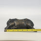 Pewter Sleeping Pig Oil Lamp Base Petites Choses Morton’s Steakhouse 7" USA Vtg