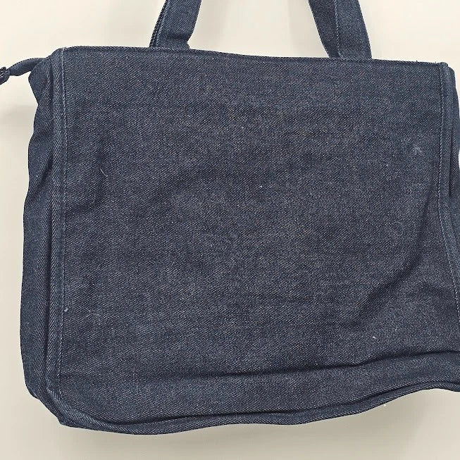 Y2K Denim Tote Bag Boy Chaser Graphic Pop Culture Streetwear Blue Jean Purse Vtg